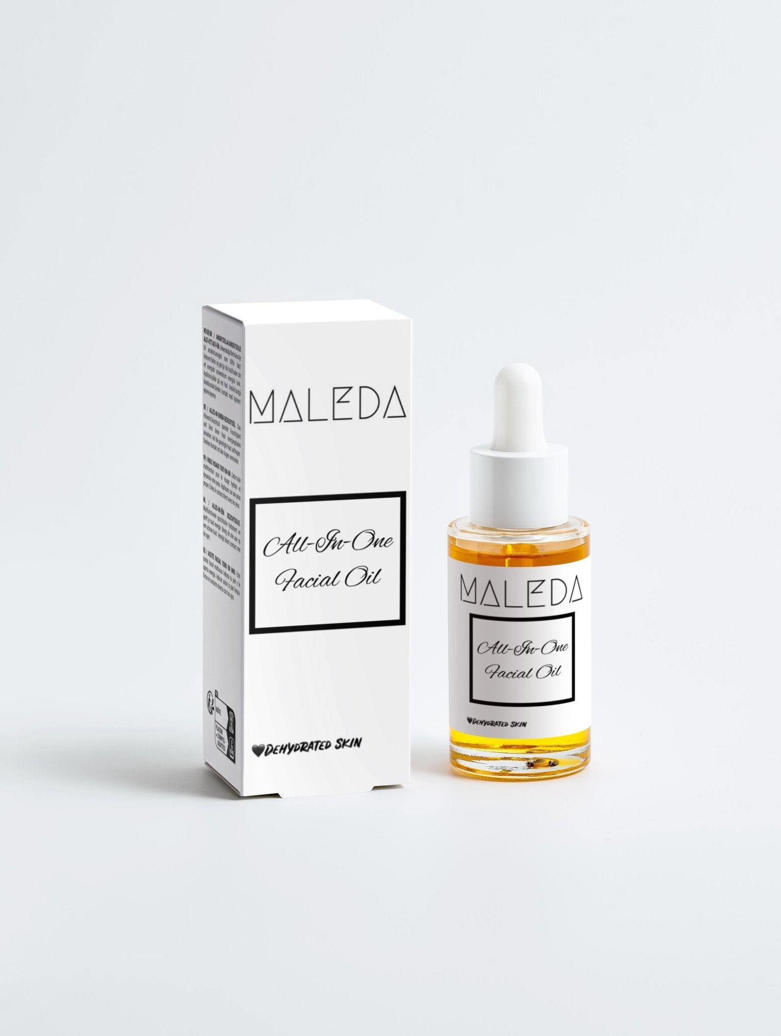 Maleda All-In-One Facial Oil – Maitinamasis veido aliejus su ekologiškais aliejais #maledashop#