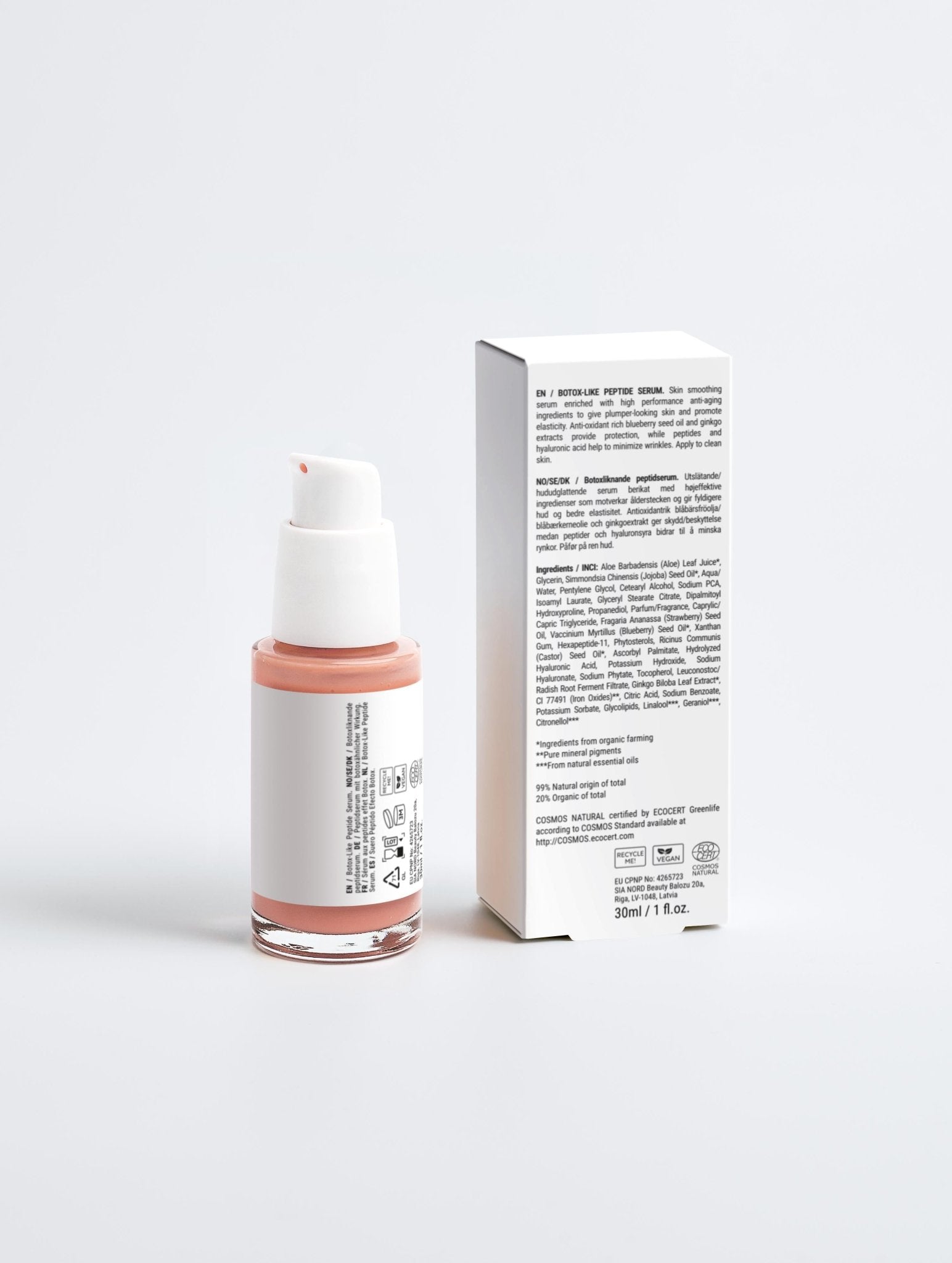Maleda Botox-Like Peptide Serum – Peptidų serumas su hialurono rūgštimi ir ginkmedžio ekstraktu galas #maledashop#