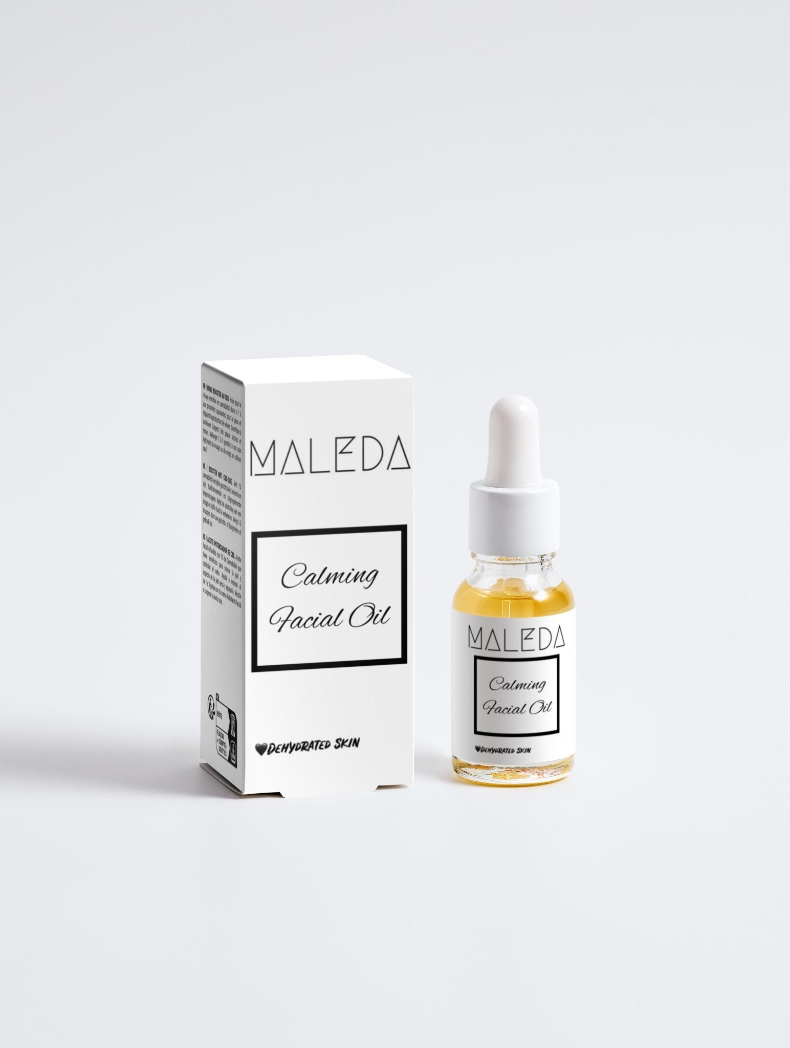 Maleda Calming Facial Oil – Veido aliejus su 1% kanabidiolio ir kanapių sėklų aliejumi1 #maledashop#