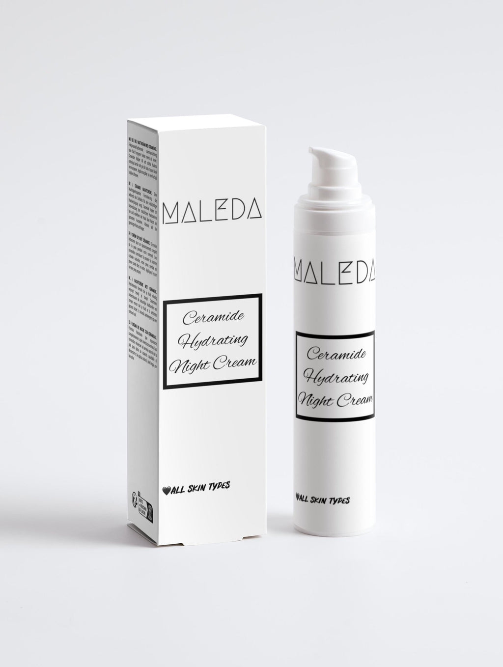 Maleda Ceramide Hydrating Night Cream – natūrali kosmetika su hialurono rūgštimi ir keramidu
#maledashop#