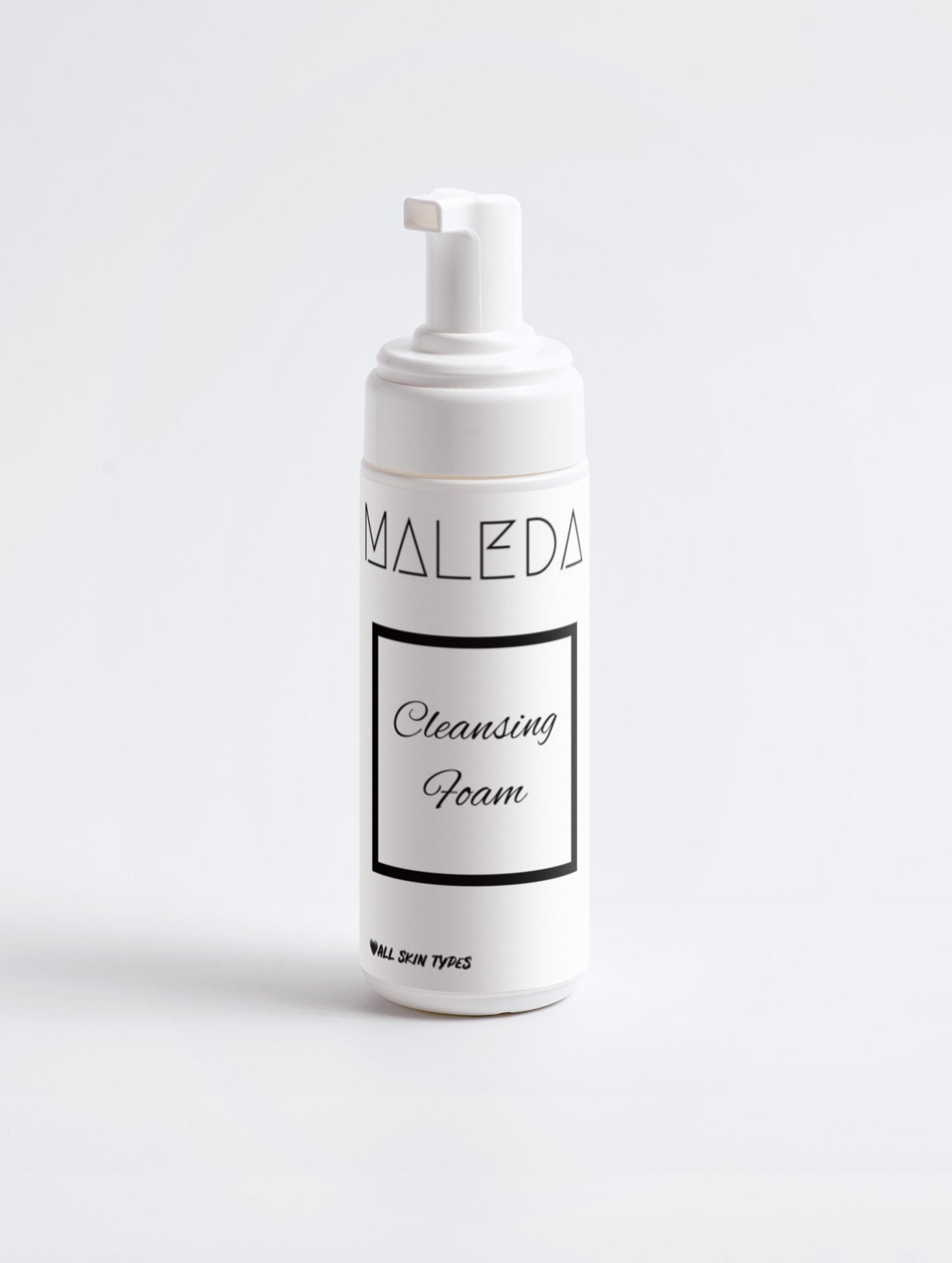 Maleda Cleansing Foam – Švelnios ir lengvos veido valomosios putos su rožių žiedų vandeniu #maledashop#
