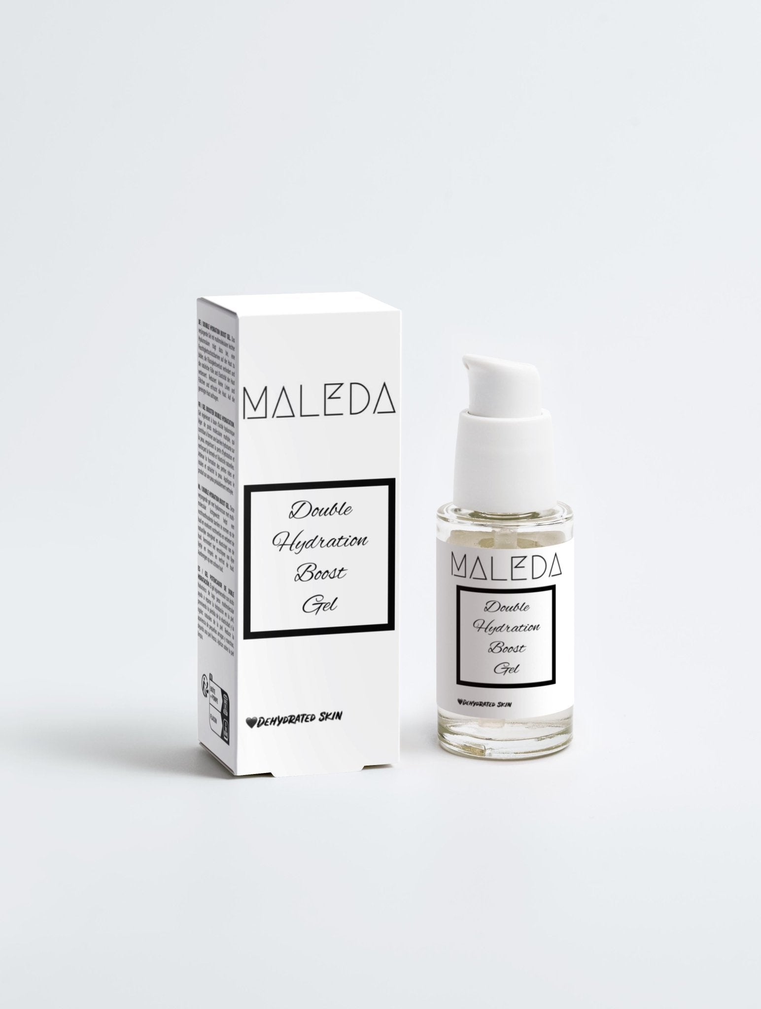 Maleda Double Hydration Boost Gel – Drėkinamasis gelis su hialurono rūgštimi ir natūraliais ekstraktais galas #maledashop#