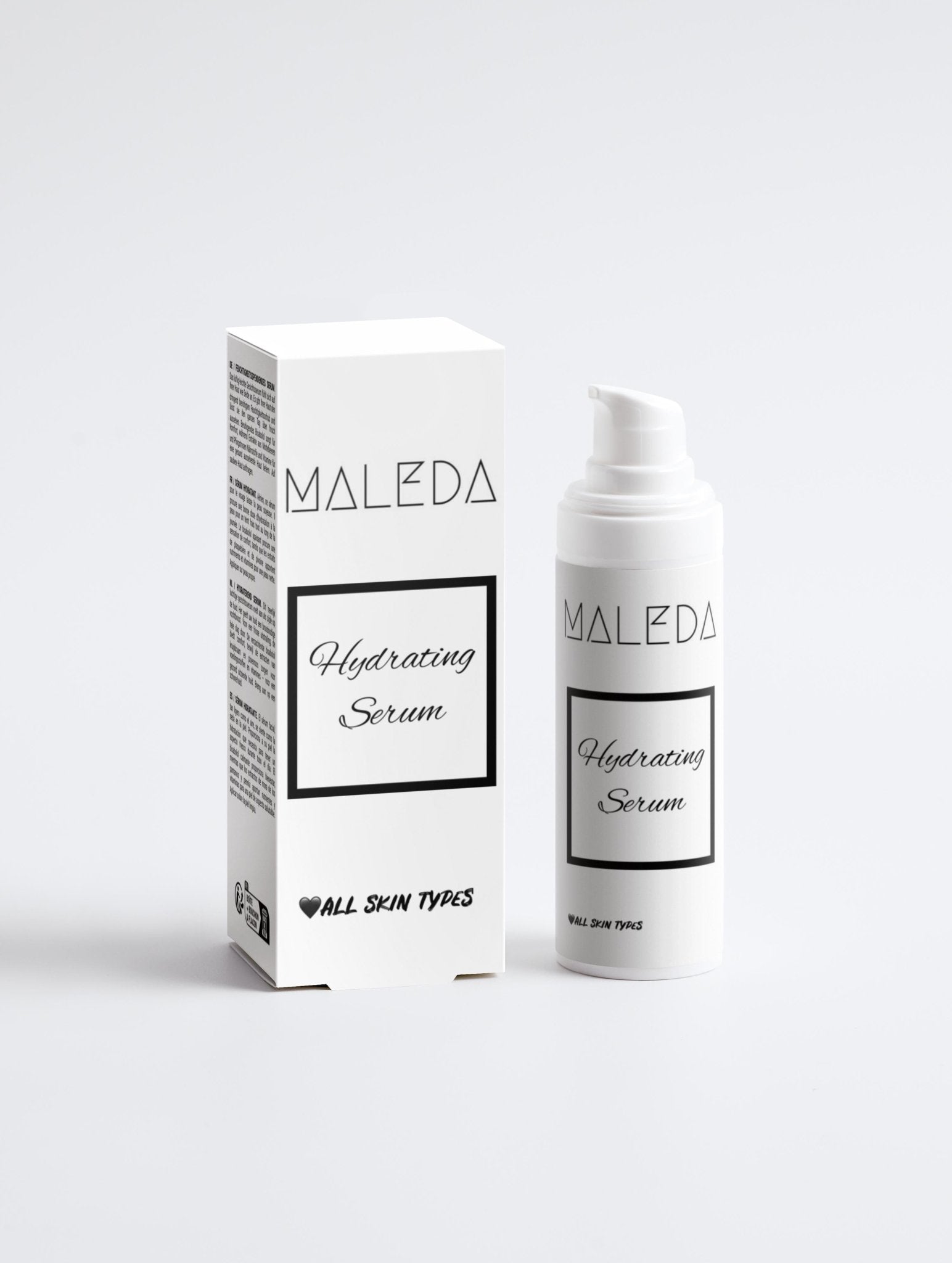 Maleda Hydrating Serum – Drėkinamasis serumas su hialurono rūgštimi ir natūraliais ekstraktais1 #maledashop#
