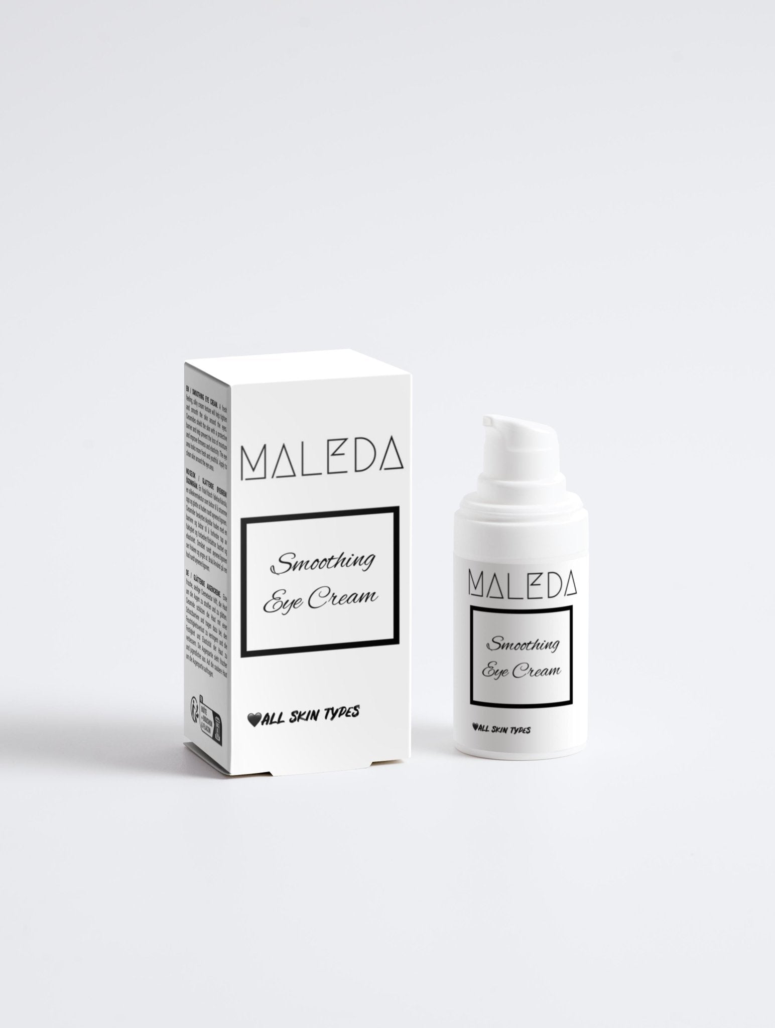 Maleda Smoothing Eye Cream – natūrali kosmetika su hialurono rūgštimi ir keramidu1 #maledashop#