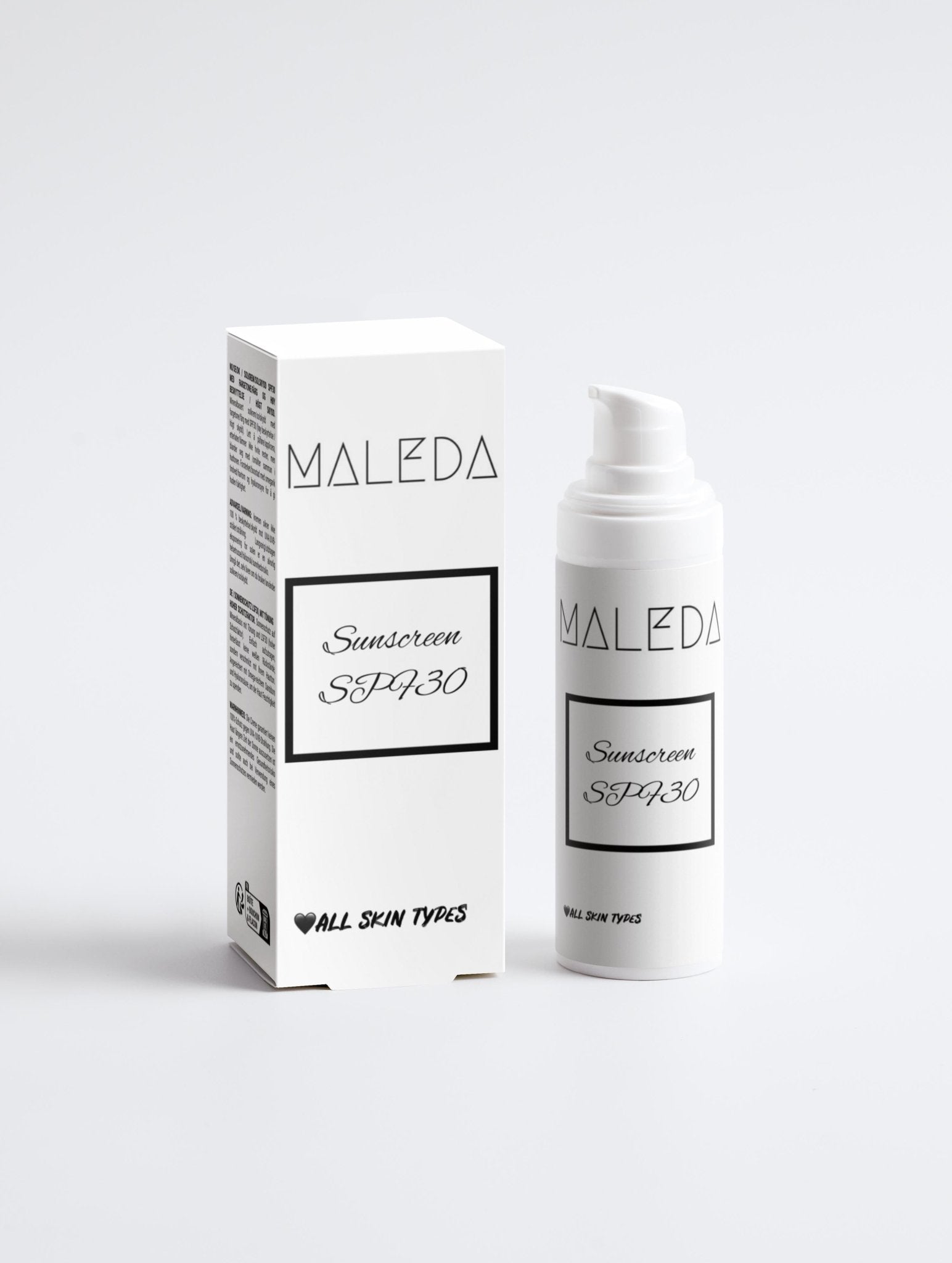 Maleda mineralinis veido kremas nuo saulės SPF30 – natūrali kosmetika su hialurono rūgštimi1 #maledashop#